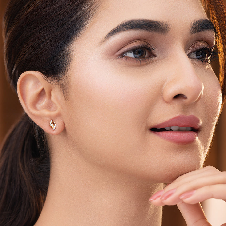 Dazzling Flare Diamond Earrings