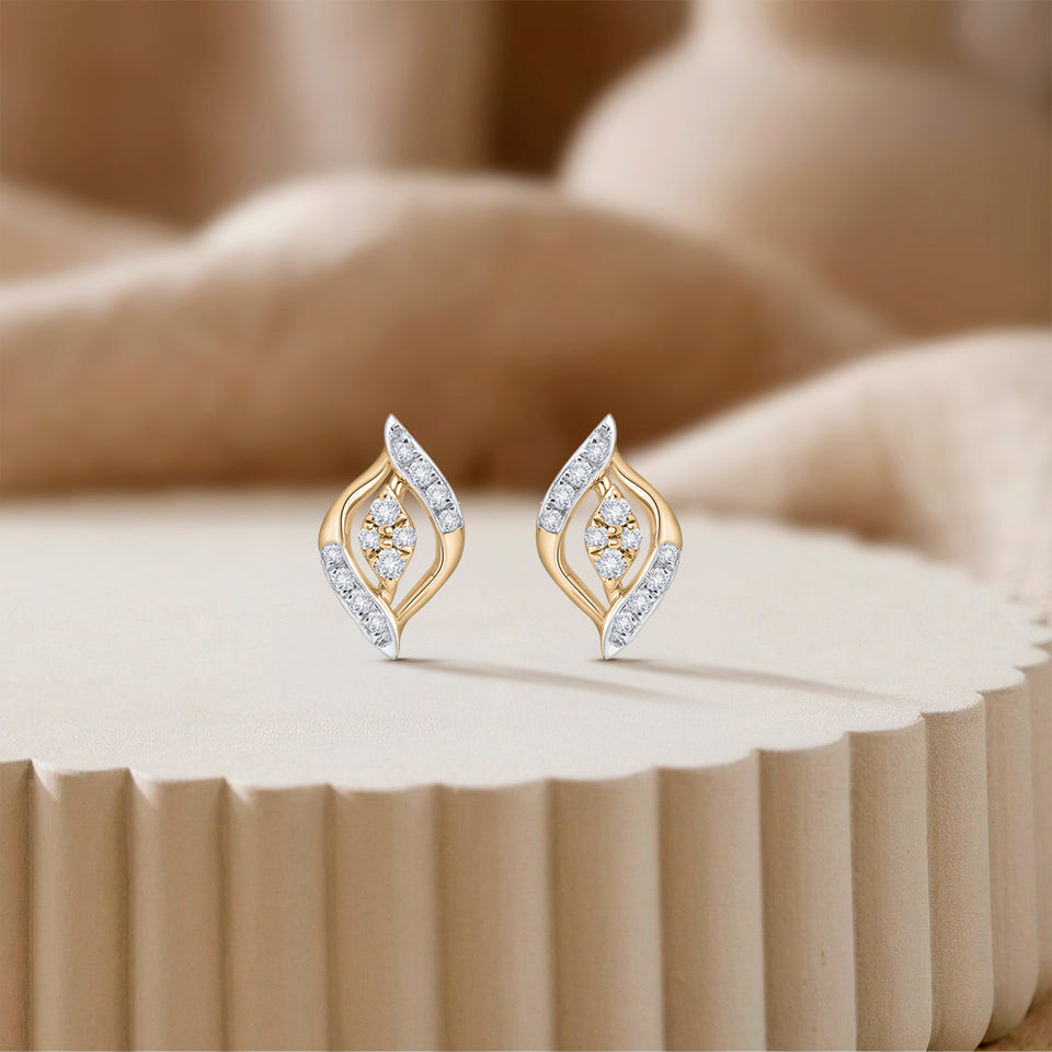 Dazzling Flare Diamond Earrings