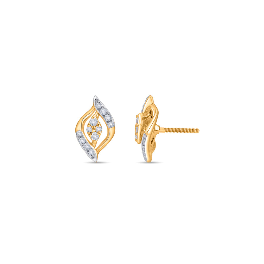 Dazzling Flare Diamond Earrings