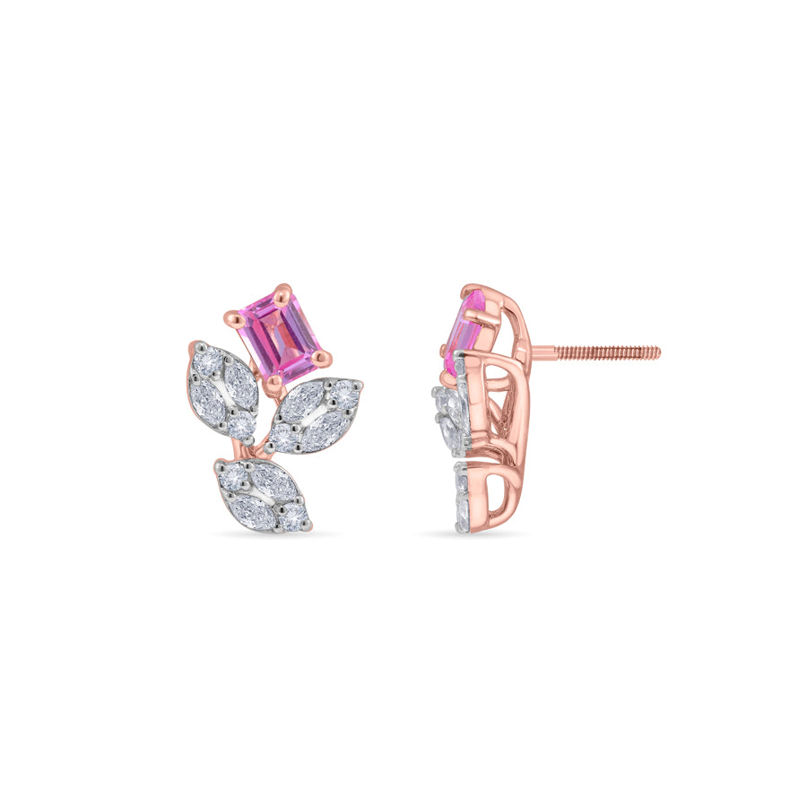 Pink Blush Diamond Earrings