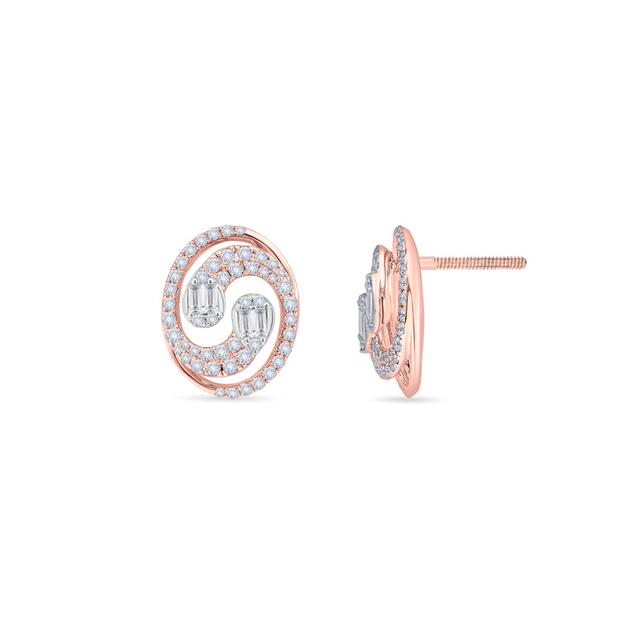 Vibrant Vertex Diamond Earrings