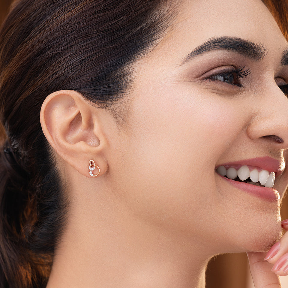 Nested Orbits Diamond Earrings
