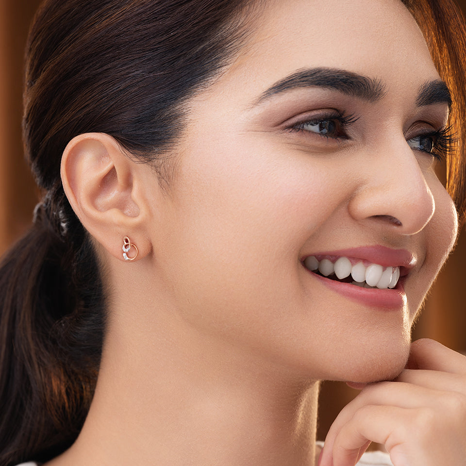 Nested Orbits Diamond Earrings