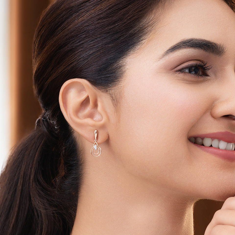 Mystic Ripples Diamond Earrings