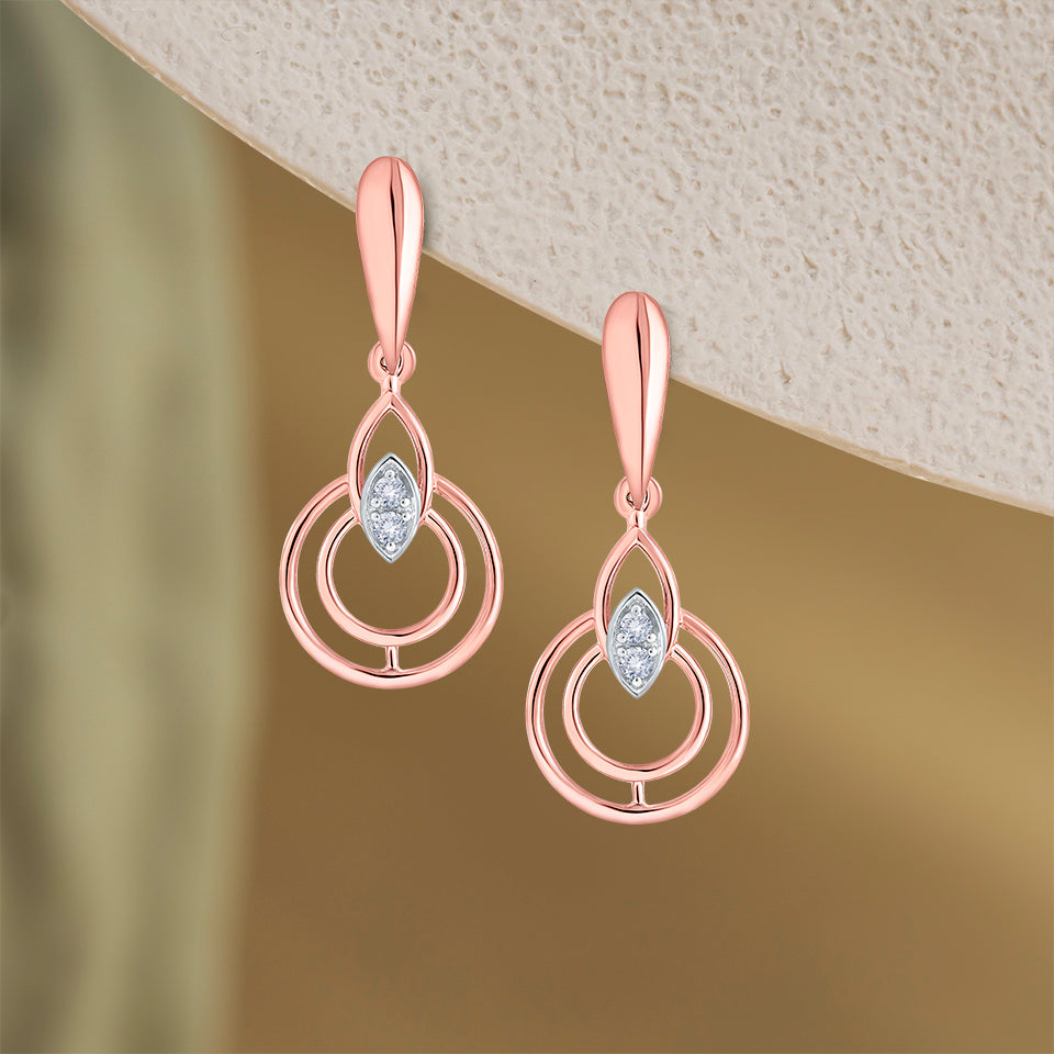 Mystic Ripples Diamond Earrings