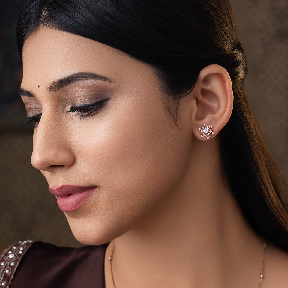 Winter Frost Diamond Earrings