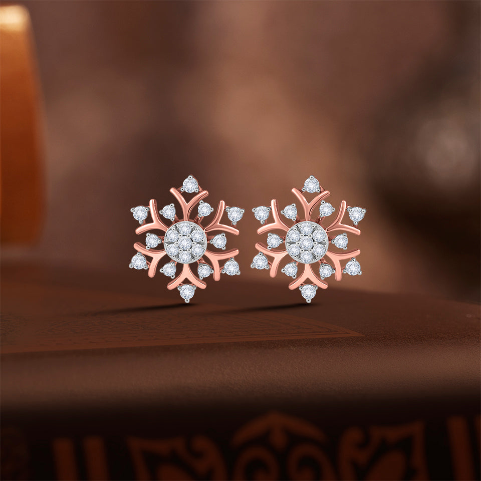 Winter Frost Diamond Earrings