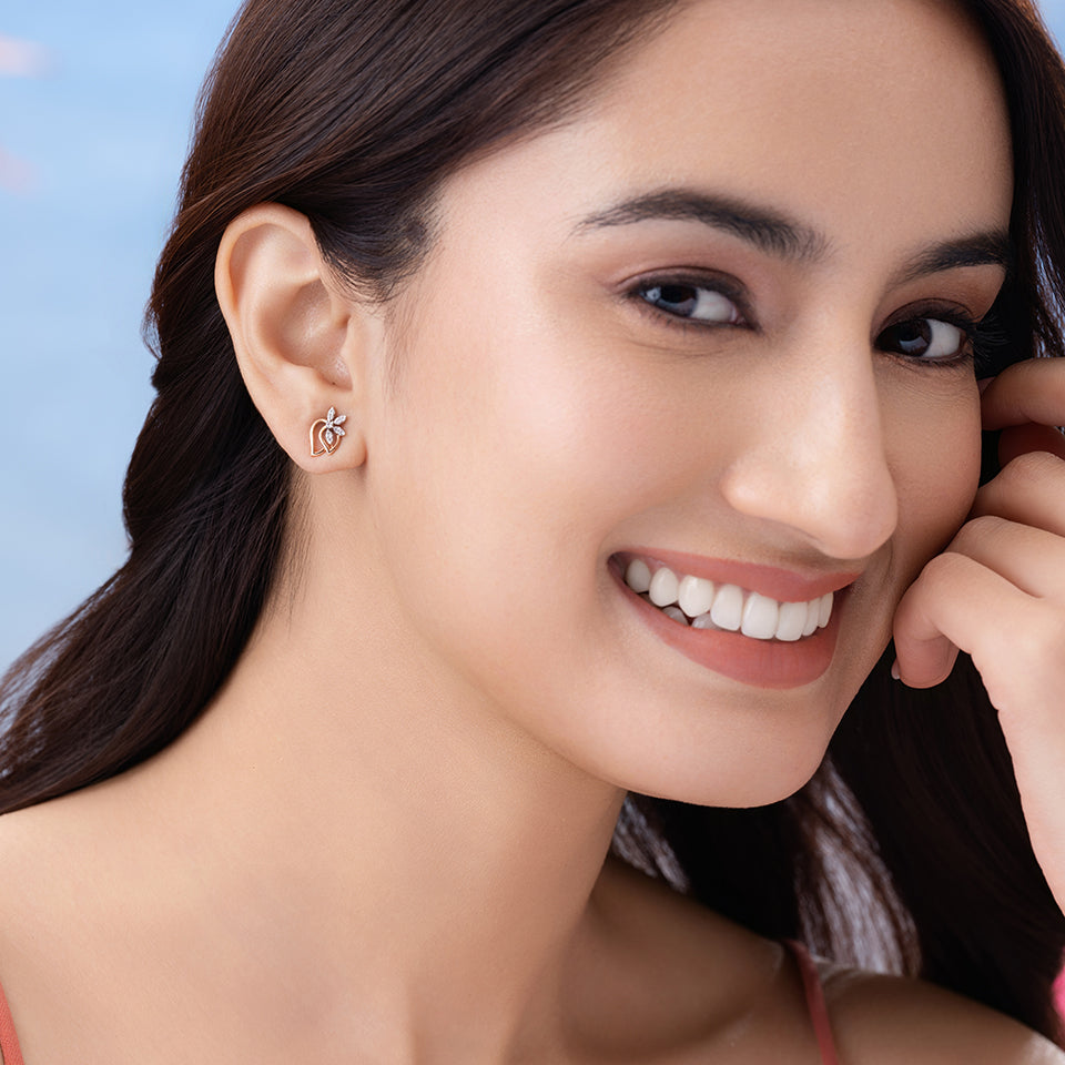 Ethereal Leaves Diamond Earrings