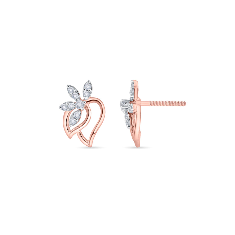 Ethereal Leaves Diamond Earrings