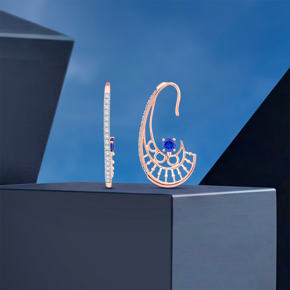 Blue Horizon Diamond Earrings