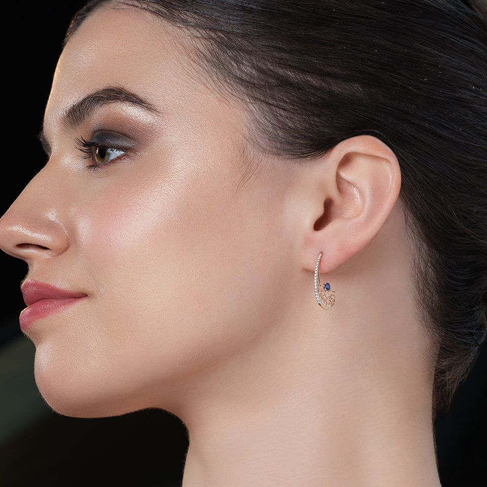 Blue Horizon Diamond Earrings