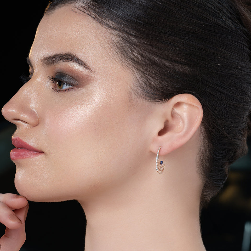 Blue Horizon Diamond Earrings
