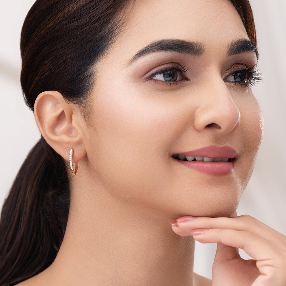 Tapered Prism Diamond Earrings
