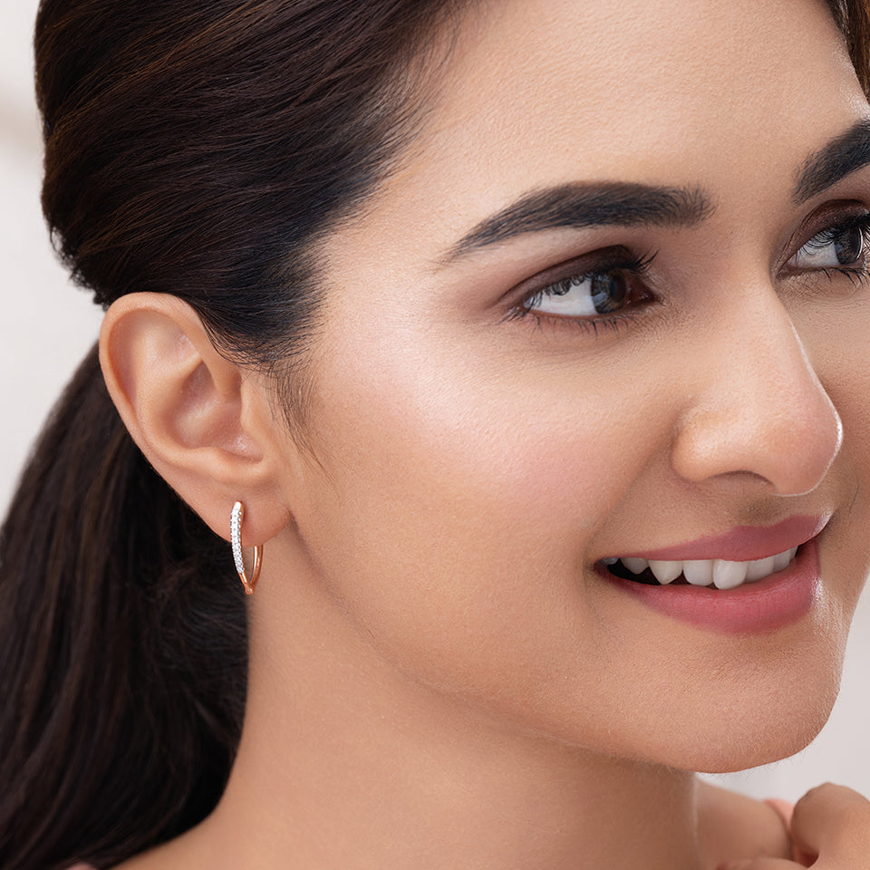 Tapered Prism Diamond Earrings