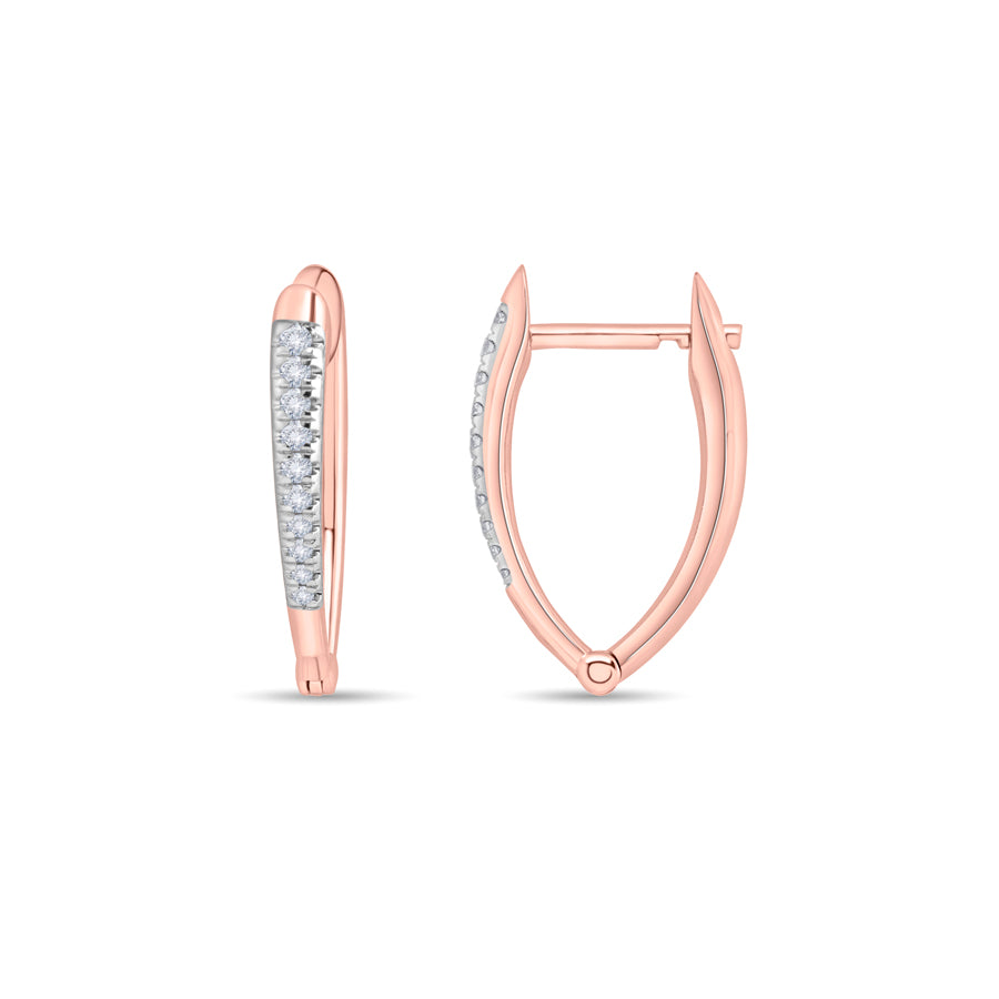 Tapered Prism Diamond Earrings