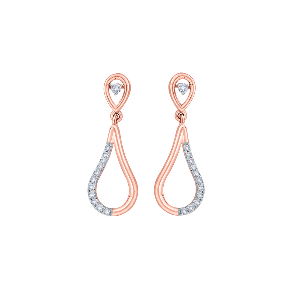 Divine Drop Diamond Earrings