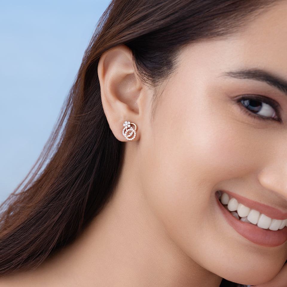 Enchanted Ringlet Diamond Earrings