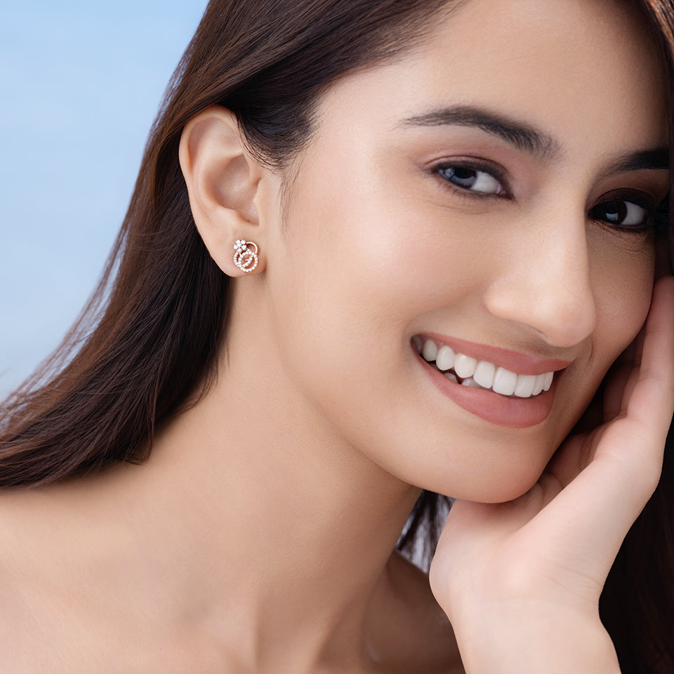Enchanted Ringlet Diamond Earrings