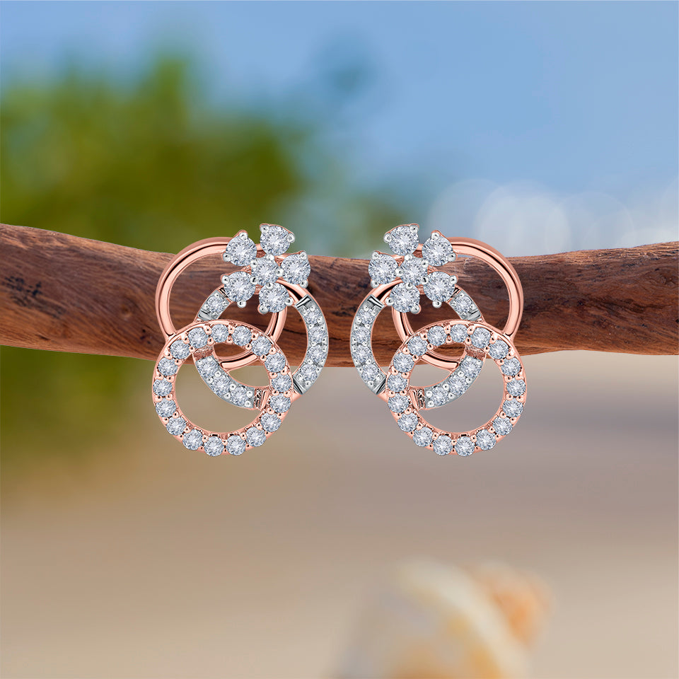 Enchanted Ringlet Diamond Earrings
