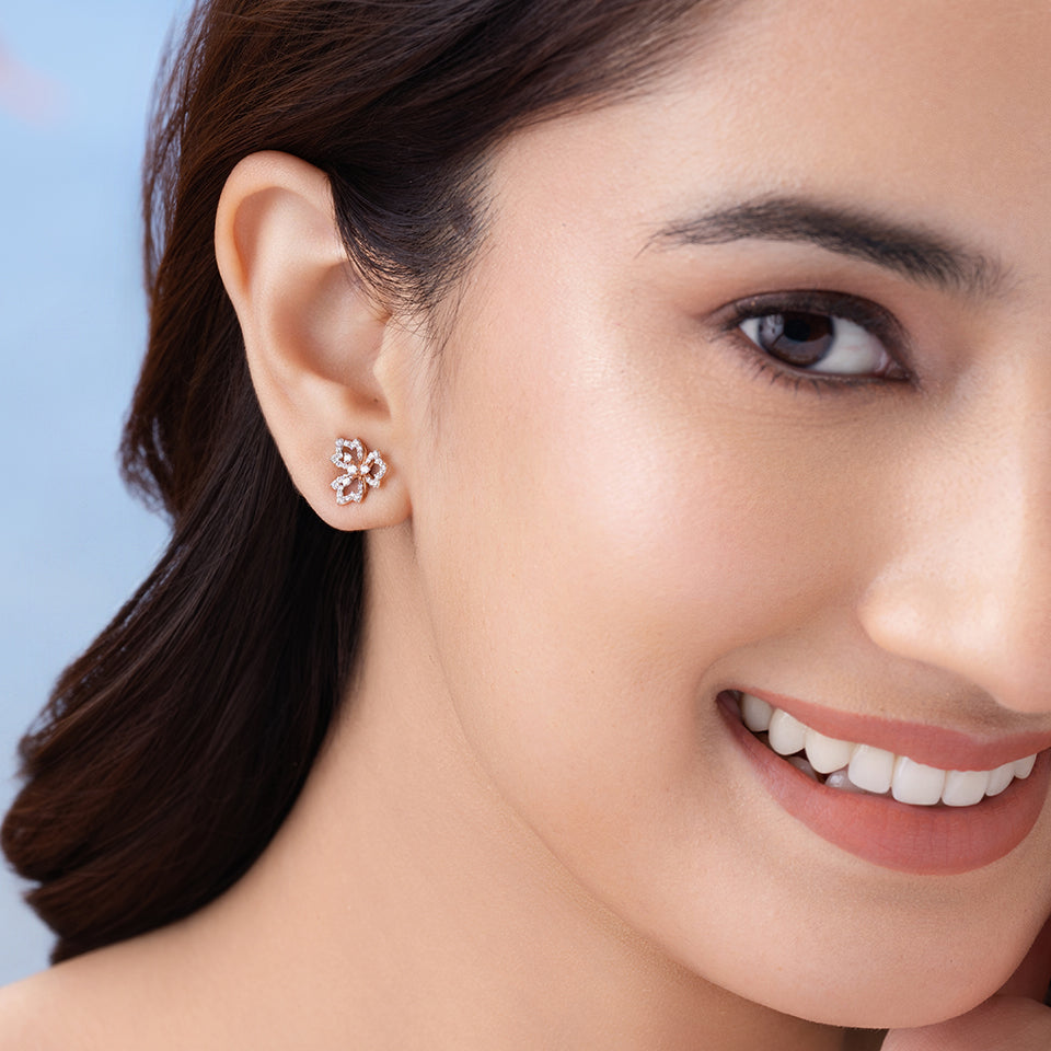 Infinite Blossom Diamond Earrings