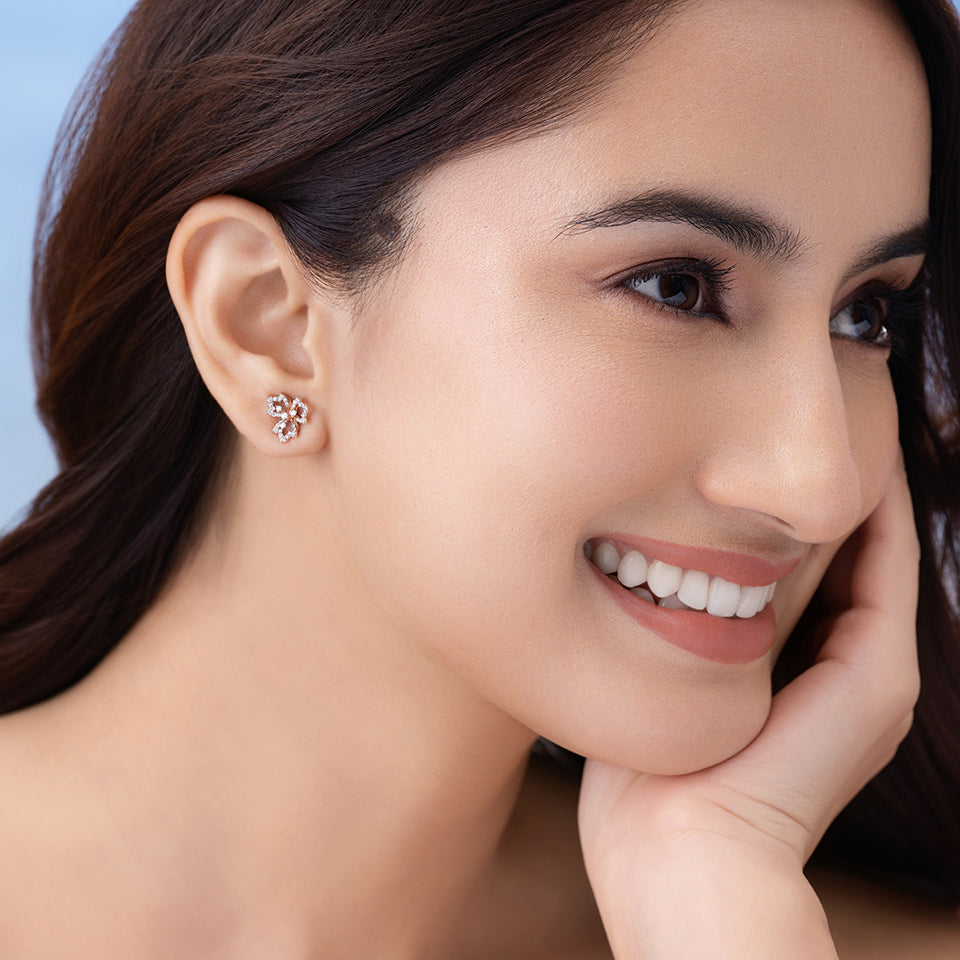 Infinite Blossom Diamond Earrings