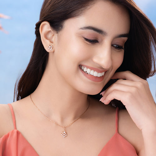 Dewdrop Marquise Diamond Necklace Set