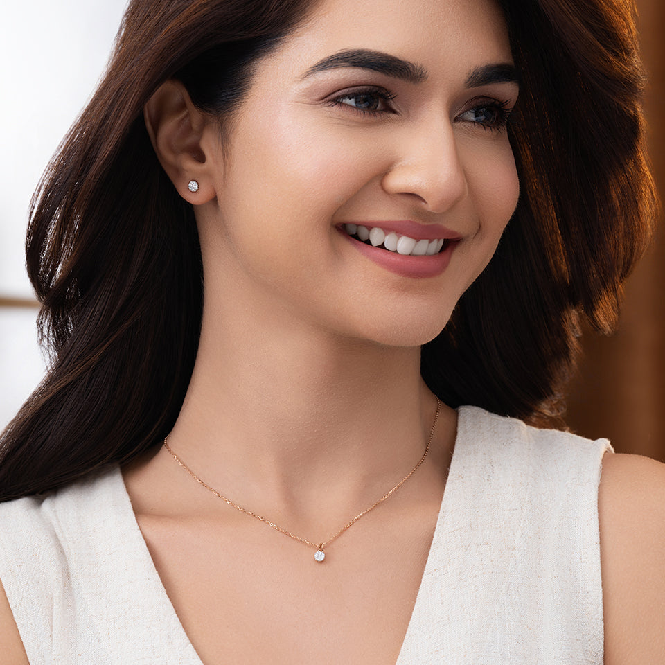 Shooting Star Diamond Necklace Set