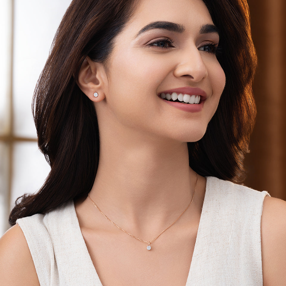 Shooting Star Diamond Necklace Set