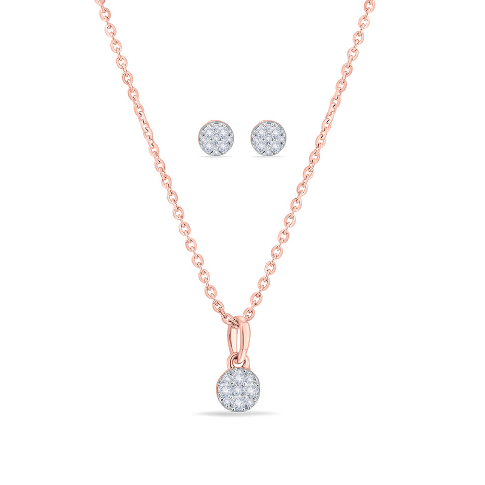 Shooting Star Diamond Necklace Set