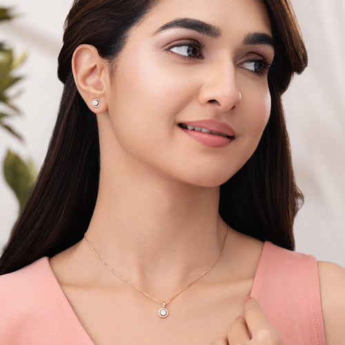 Celestial Orbit Diamond Necklace Set
