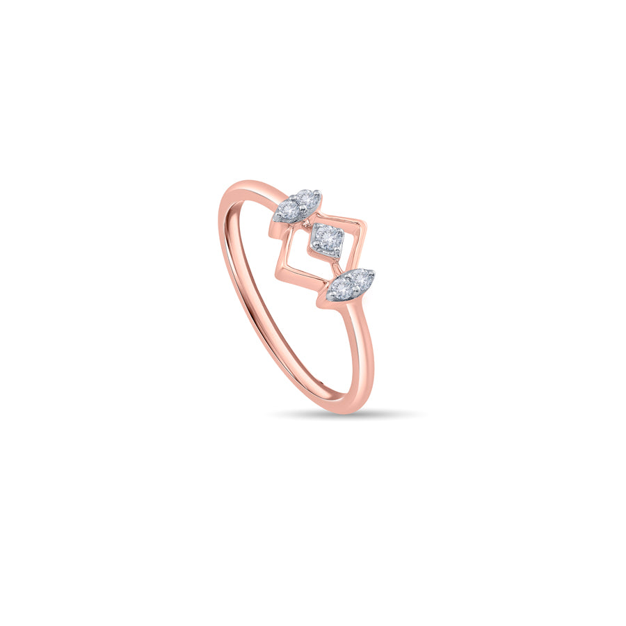 Kite Frame Diamond Finger Ring