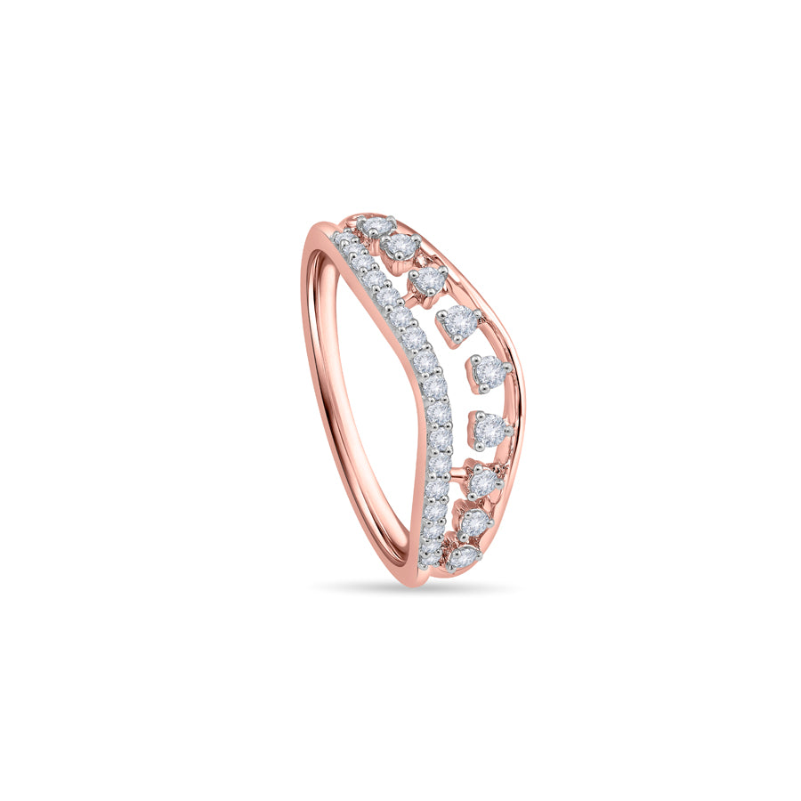 Filigree Tiara Diamond Finger Ring