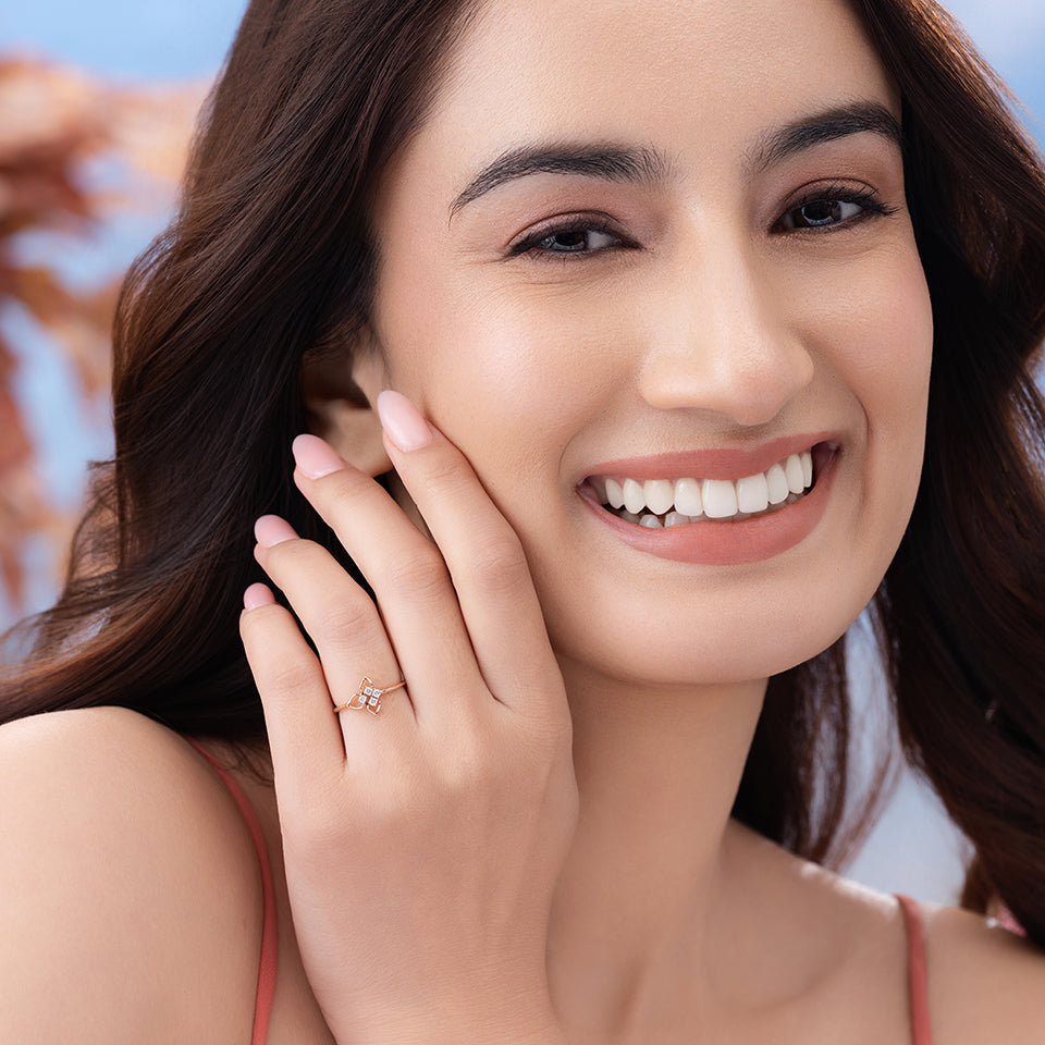 Petal Promise Diamond Finger Ring