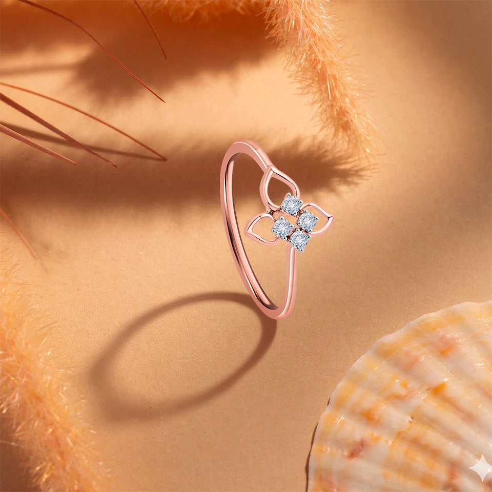 Petal Promise Diamond Finger Ring