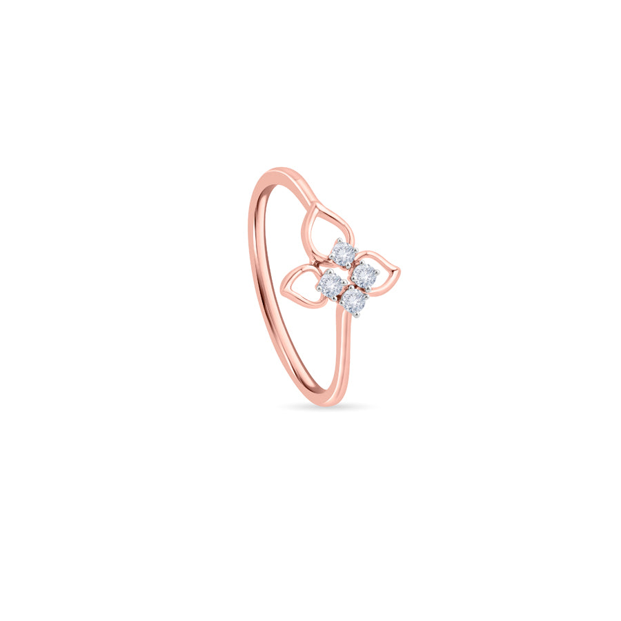 Petal Promise Diamond Finger Ring