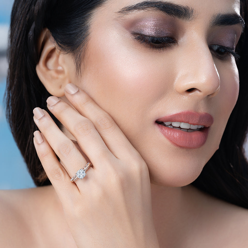 Mystic Star Diamond Finger Ring