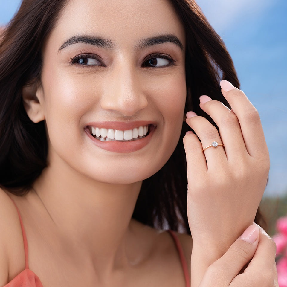 Morning Star Diamond Finger Ring