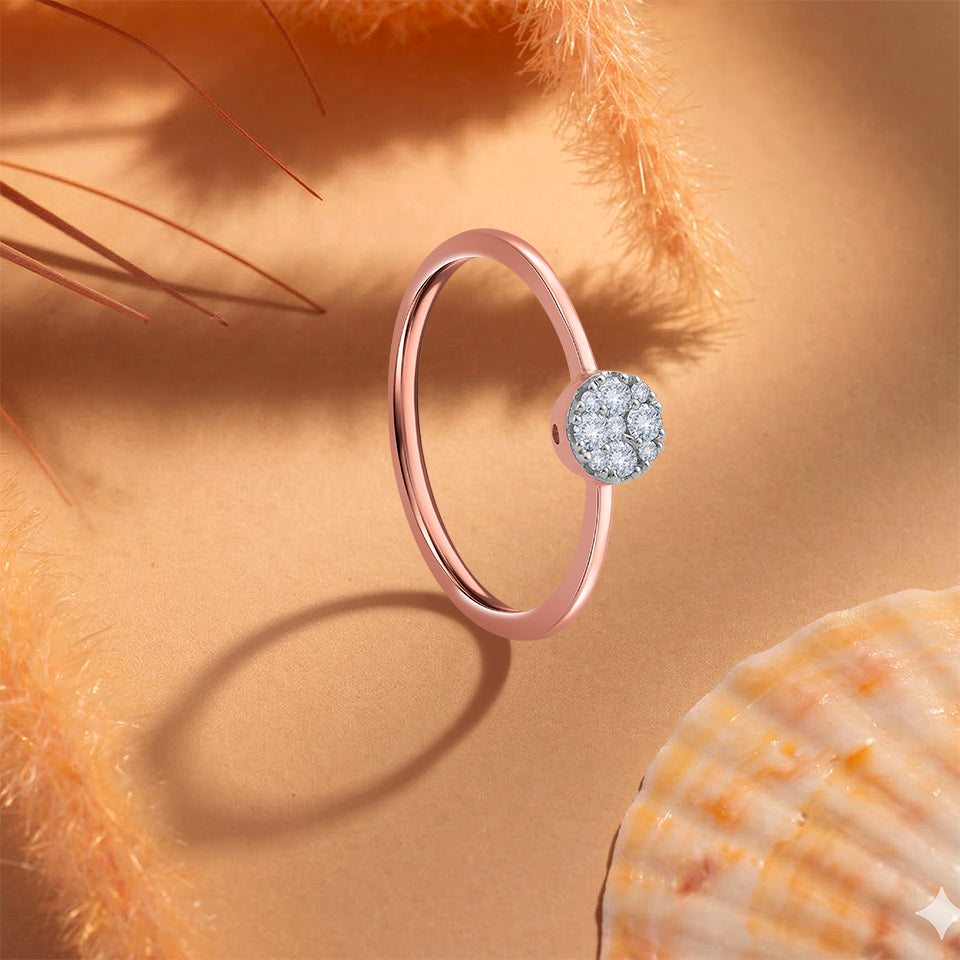 Morning Star Diamond Finger Ring