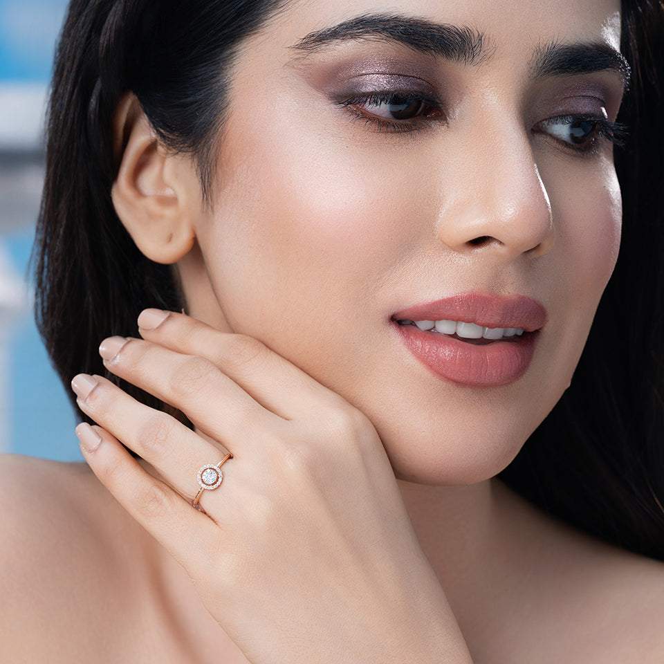 Celestial Sphere Diamond Finger Ring