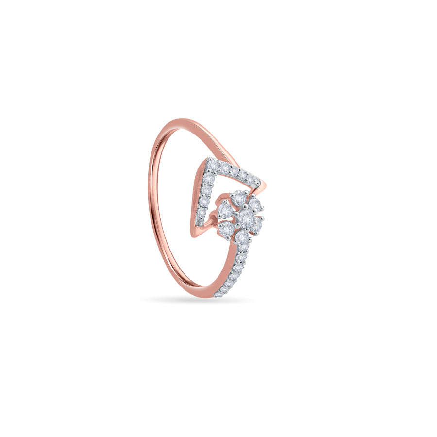 Petal Prism Diamond Finger Ring