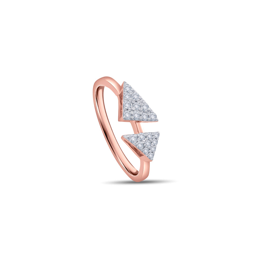 Vanguard Triangle Diamond Finger Ring