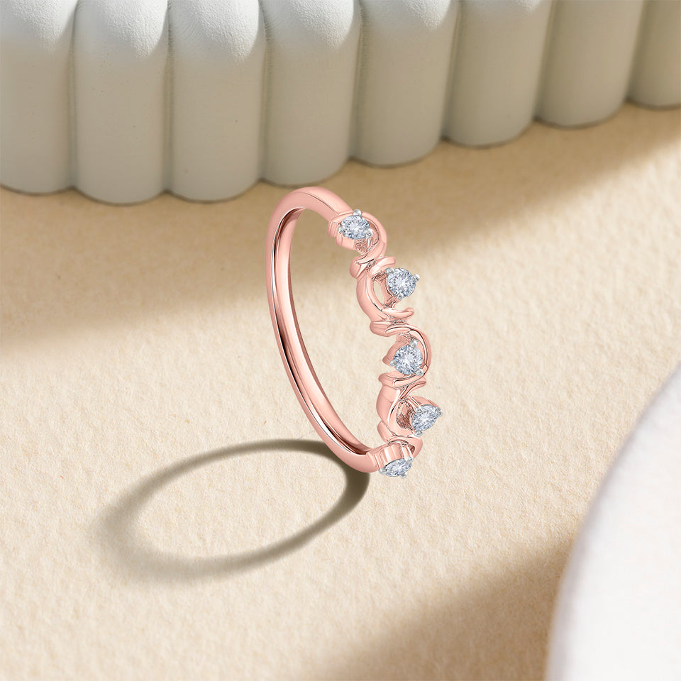 Cosmic Stars Diamond Finger Ring