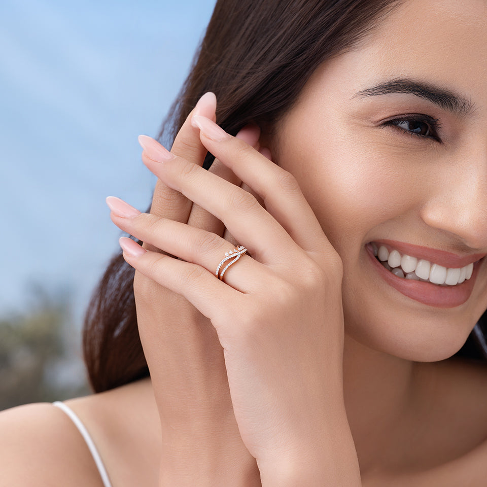 Morning Dew Diamond Finger Ring