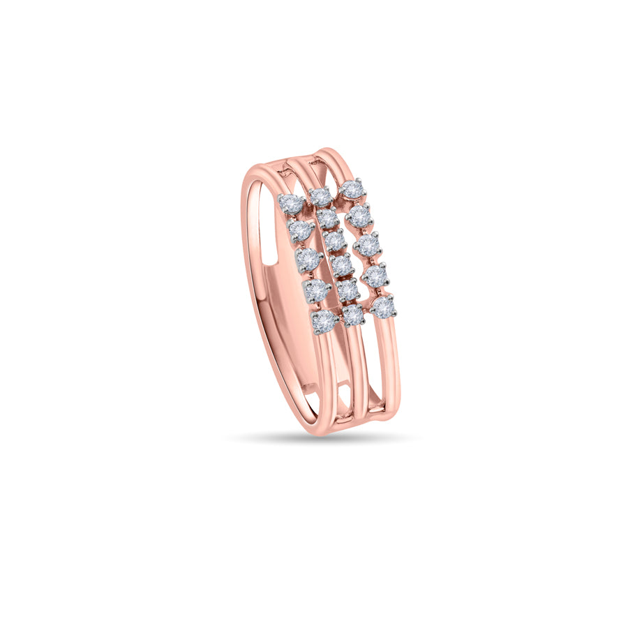 Mystic Matrix Diamond Finger Ring