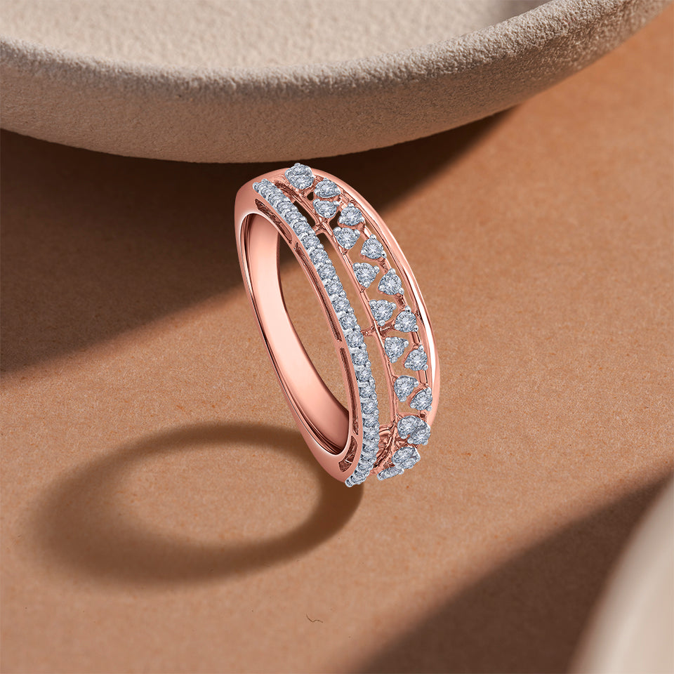Beloved Bond Filigree Diamond Finger Ring