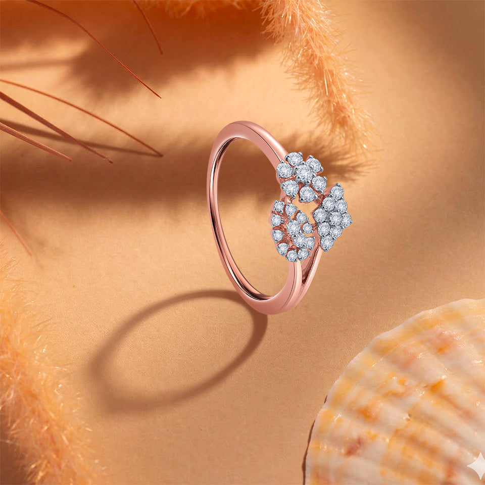 Nebula Cluster Diamond Finger Ring