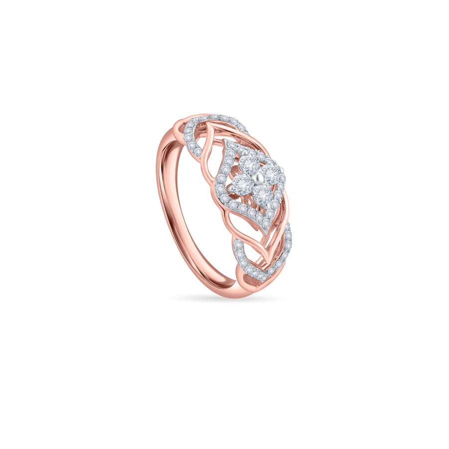 Radiant Filigree Diamond Finger Ring