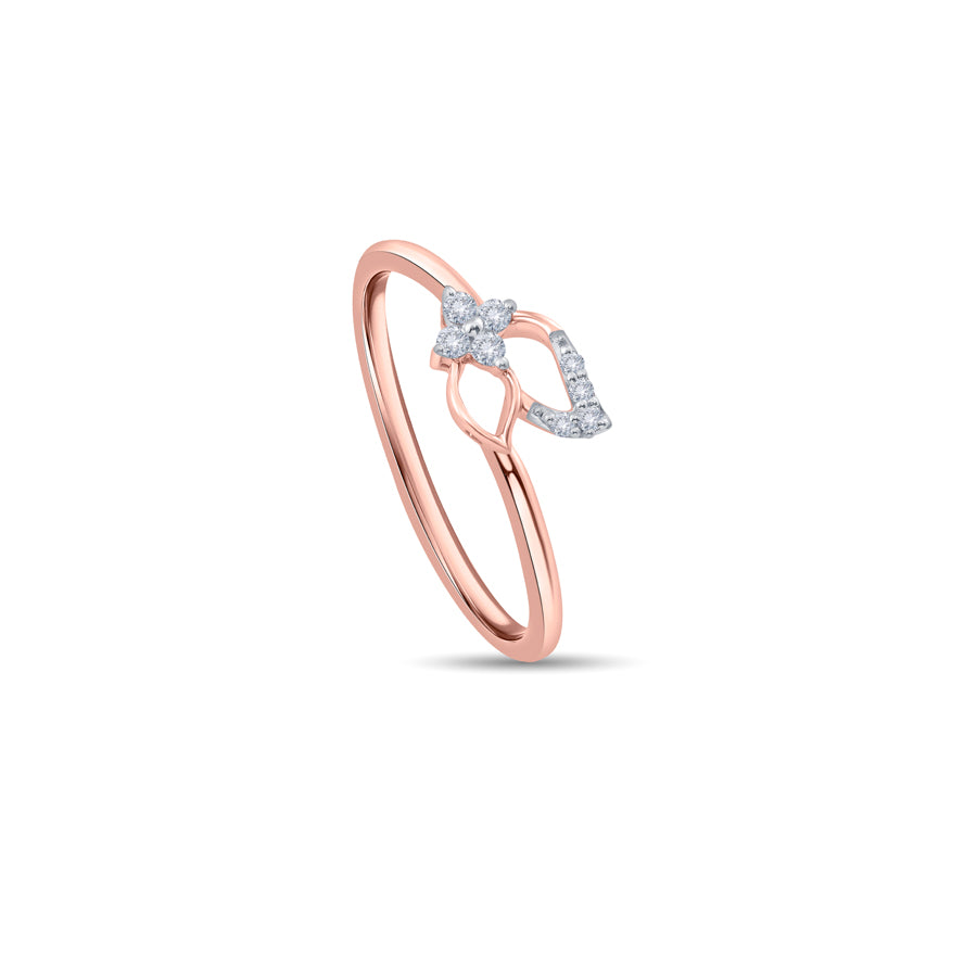 Blooming Vine Diamond Finger Ring