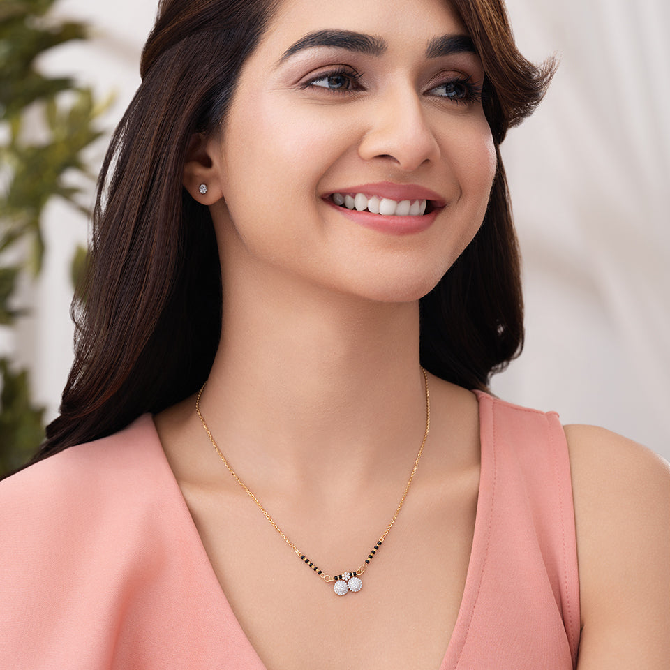 Eternal Orbs Diamond Mangalsutra