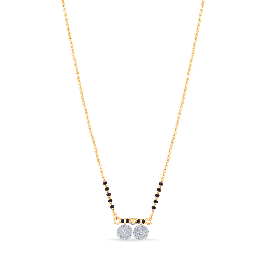Eternal Orbs Diamond Mangalsutra